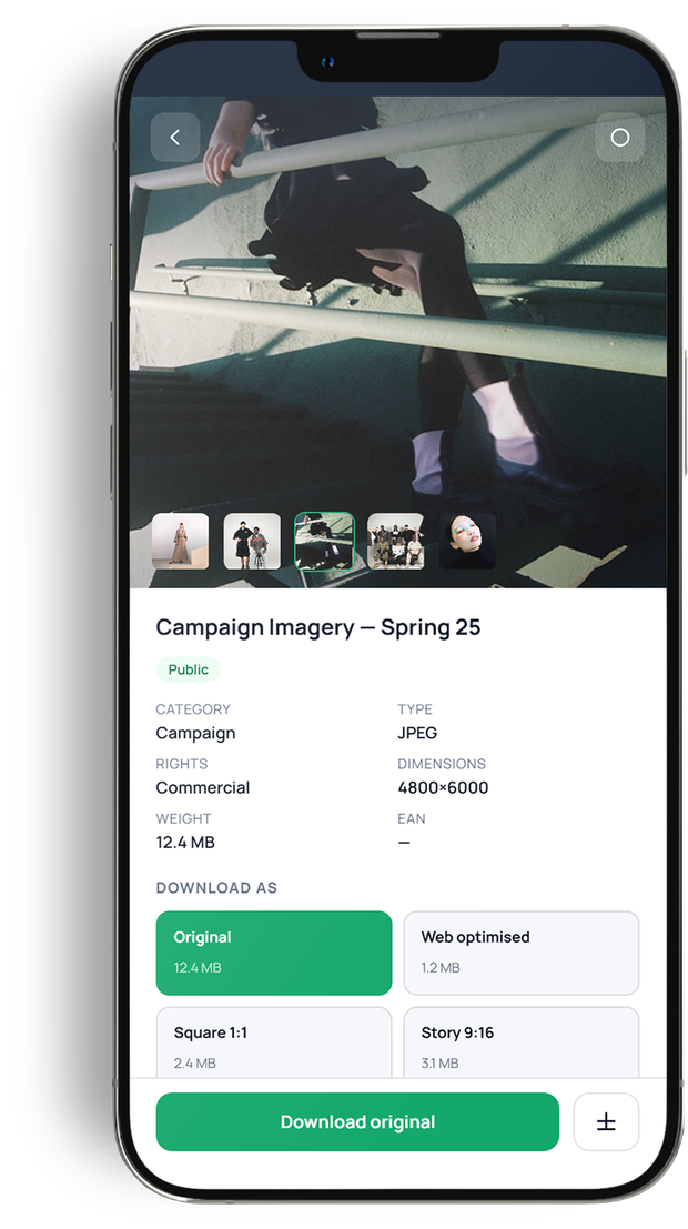 Mobile asset detail