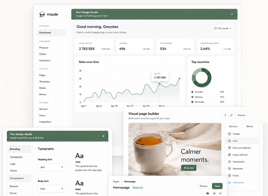 Maude website visual