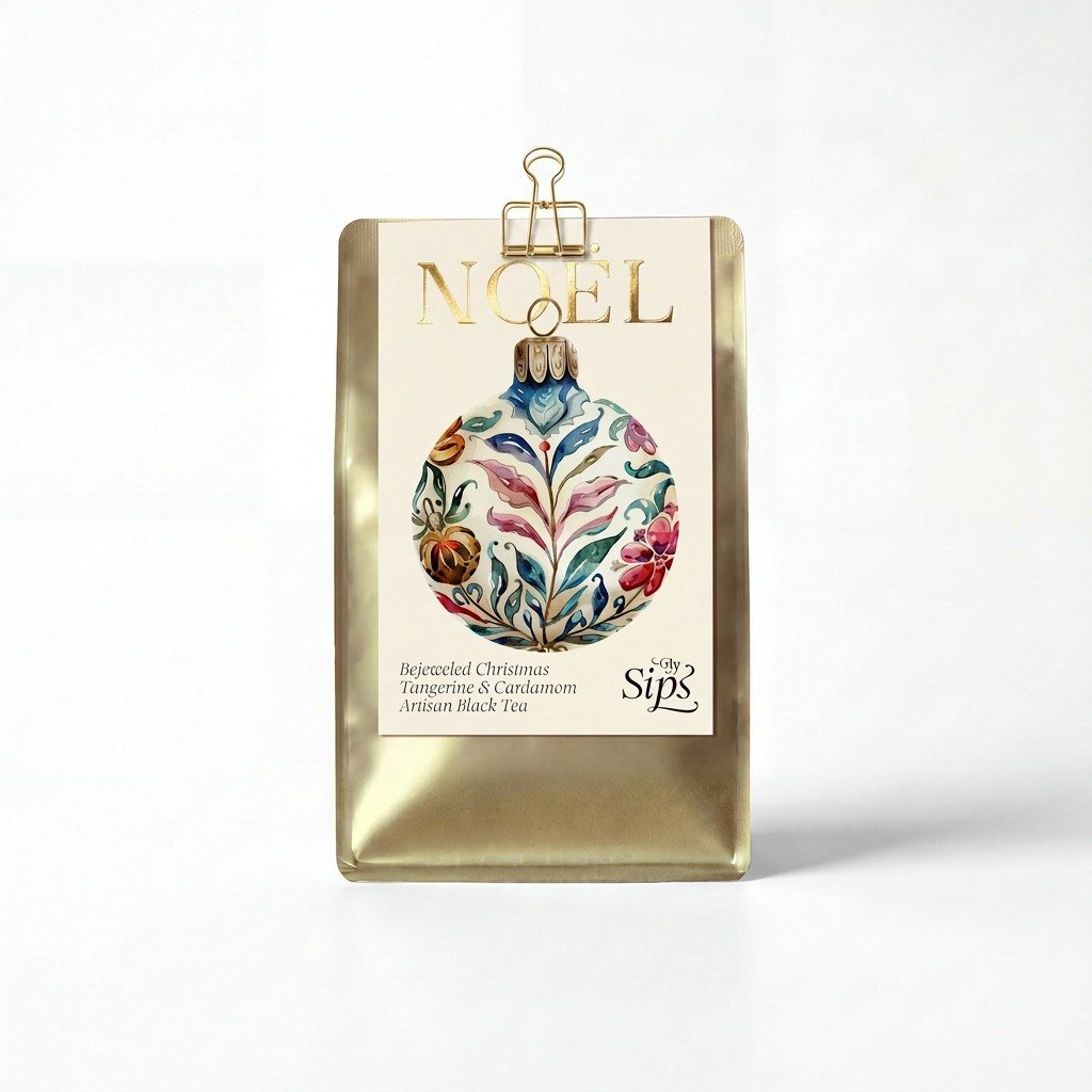 bejeweld christmas clip gold